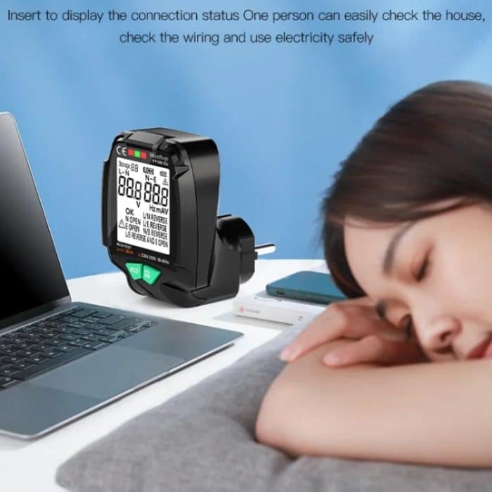 FUYI FY1881 Hochpräziser Strompolaritäts-Phasen-Steckdosentester, FY1881 EU Plug, FY1881 UK Plug, FY1881 US Plug – Bild 7