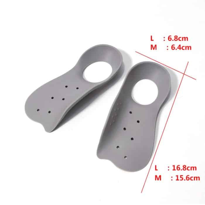 2 Paar Chalal Bow Support Einlegesohle Sports Health XO Korrektureinlegesohle, M, L – Bild 3