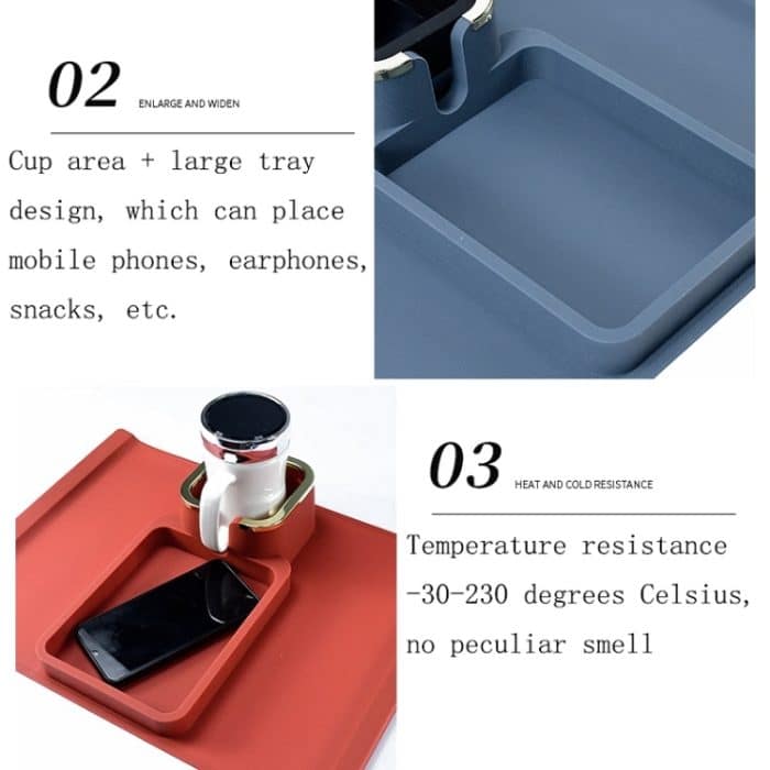 Sofa-Armlehne, Autositz-Armlehne, Silikon-Untersetzer, Wärmeisolierung, Verbrühschutz, Getränkehalter – Bild 5