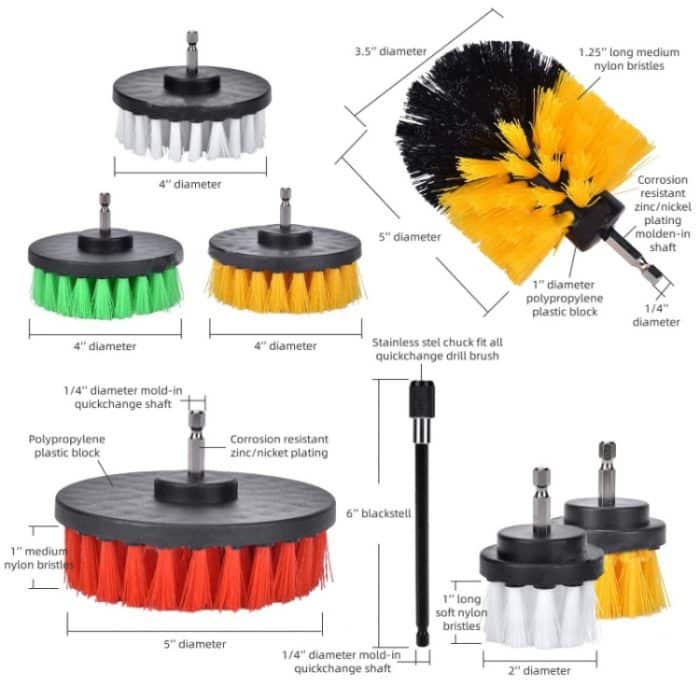 Universelles Stangenreinigungs-Staubentfernungs-Polier-Elektrobohrbürsten-Set, 24 PCS / Set – Bild 3