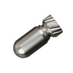 Tragbare Mini-Pillendose aus reinem Titan, wasserdicht, für Lager, versiegeltes Glas, Farbe:, Primary Color, Baked Blue