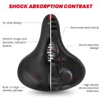 SGODDE Mountainbike-Stoßdämpfender, verdickter, weicher Sattel – Bild 5