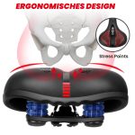 SGODDE Mountainbike-Stoßdämpfender, verdickter, weicher Sattel – Bild 6