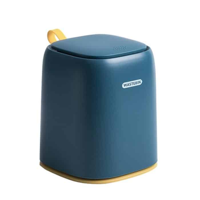 Desktop-Mülleimer, Büro, Kleid, Make-up, Tisch, Wohnzimmer, Zuhause, Mini-Aufbewahrungsbox, Deep Blue, Light Blue, Light Pink – Bild 1