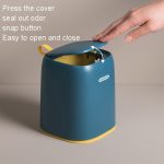 Desktop-Mülleimer, Büro, Kleid, Make-up, Tisch, Wohnzimmer, Zuhause, Mini-Aufbewahrungsbox, Deep Blue, Light Blue, Light Pink – Bild 3