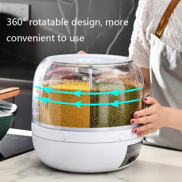 Küchenteiler, drehbare Müsli-Aufbewahrungsbox, Cereal Storage Box – Bild 4