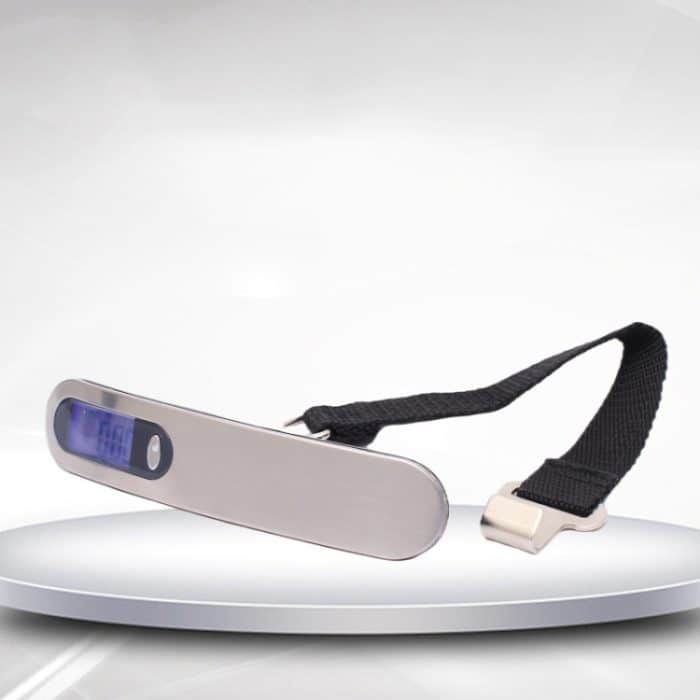 Tragbare elektronische Gepäckwaage aus Edelstahl, tragbare Expresswaage, Black, White – Bild 5