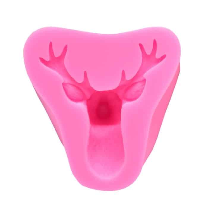 2 Stück Hirschkopf-Silikon-Fondant-Kuchenform, Deer Head – Bild 2