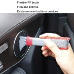 5 Stück Autowaschbürste mit weicher Nabe, Multifunktions-Staubentfernungswerkzeug, Red White Air Outlet Brush, Red Gray Air Outlet Brush, Red Sponge Brush, Red Wheel Brush – Bild 6