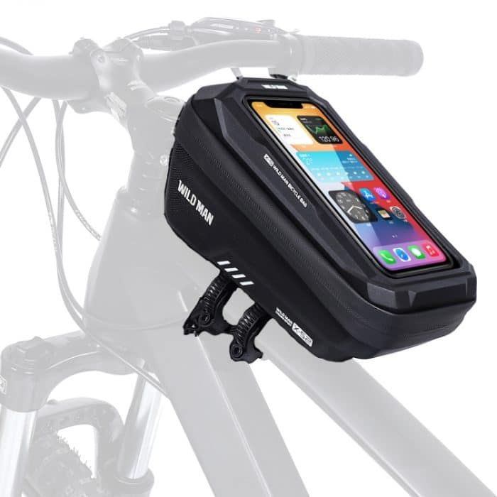 TBD0602288801A.jpg WILD MAN XS2 1L EVA Hard Shell Cycling Regenfeste Fahrradtasche, XS2 (Black), XS2 (Black Red) – Bild 1