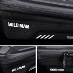 WILD MAN XS2 1L EVA Hard Shell Cycling Regenfeste Fahrradtasche, XS2 (Black), XS2 (Black Red) – Bild 7