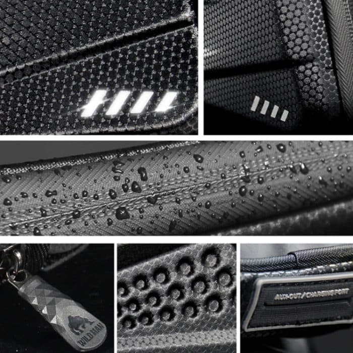 WILD MAN ES6 1,2L Multifunktionale Fahrrad-Vorderradtasche, ES6 (Black) – Bild 7