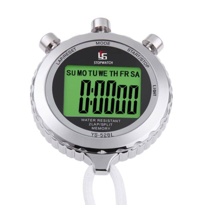 YS Einreihiges Display, Timer, Lauftraining, Fitness, mit leuchtender Stoppuhr, YS-528L With Luminous – Bild 3