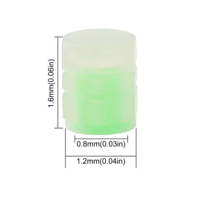 10 Sets leuchtende Reifenventilkappen, elektrische Motorrad-Vakuum-Reifenventilabdeckungen, Stil:, 4pcs /Set Split Effect, 4pcs /Set One Effect – Bild 2