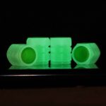 10 Sets leuchtende Reifenventilkappen, elektrische Motorrad-Vakuum-Reifenventilabdeckungen, Stil:, 4pcs /Set Split Effect, 4pcs /Set One Effect – Bild 4