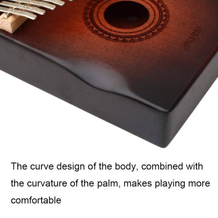 Tragbares Fingerklavier im Radian-Design mit 17 Tönen, Flowing Water, Hexagram, Couple Deer, Forest Party, Squirrel, Sun God, Lucky Clouds, Cat, Reindeer, One Deer, Moon Rabbit, Crane in the Cloud, Blooming Flowers – Bild 4