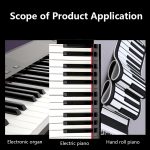 M52 88/76/61/54/49 Tasten Klaviertastatur-Aufkleber, Tree, Giraffe – Bild 6