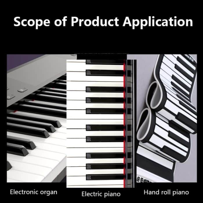 M52 88/76/61/54/49 Tasten Klaviertastatur-Aufkleber, Tree, Giraffe – Bild 6