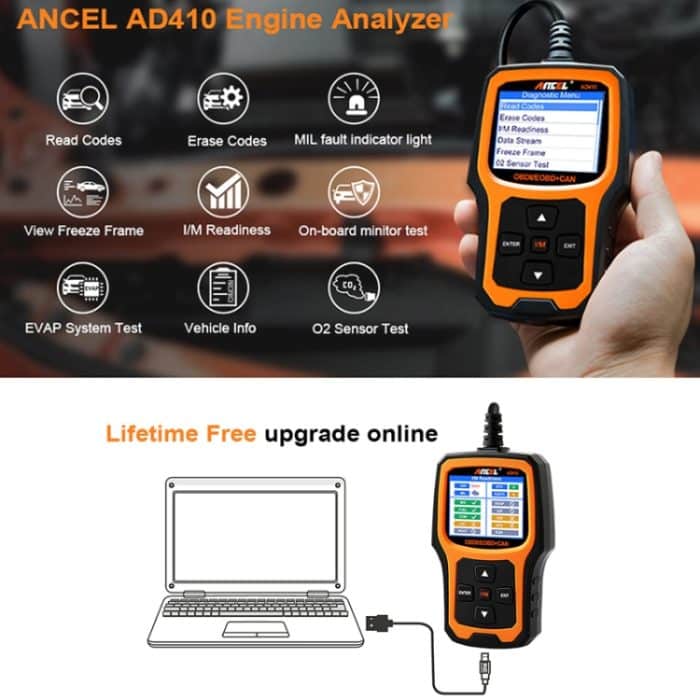 ANCEL AD410 OBD2 CAR Universal Auto Diagnostic Scanner – Bild 4