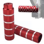 FMFXTR Fahrrad-Rücksitz-Fußpedal, universeller hinterer hinterer Pfosten, Red Large Hole Long, Red Small Hole Short, Blue Large Hole Long, Blue Small Hole Short, Green Small Hole Short, Black Large Hole Long, Black Small Hole Short