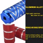 FMFXTR Fahrrad-Rücksitz-Fußpedal, universeller hinterer hinterer Pfosten, Red Large Hole Long, Red Small Hole Short, Blue Large Hole Long, Blue Small Hole Short, Green Small Hole Short, Black Large Hole Long, Black Small Hole Short – Bild 3