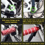 FMFXTR Fahrrad-Rücksitz-Fußpedal, universeller hinterer hinterer Pfosten, Red Large Hole Long, Red Small Hole Short, Blue Large Hole Long, Blue Small Hole Short, Green Small Hole Short, Black Large Hole Long, Black Small Hole Short – Bild 6