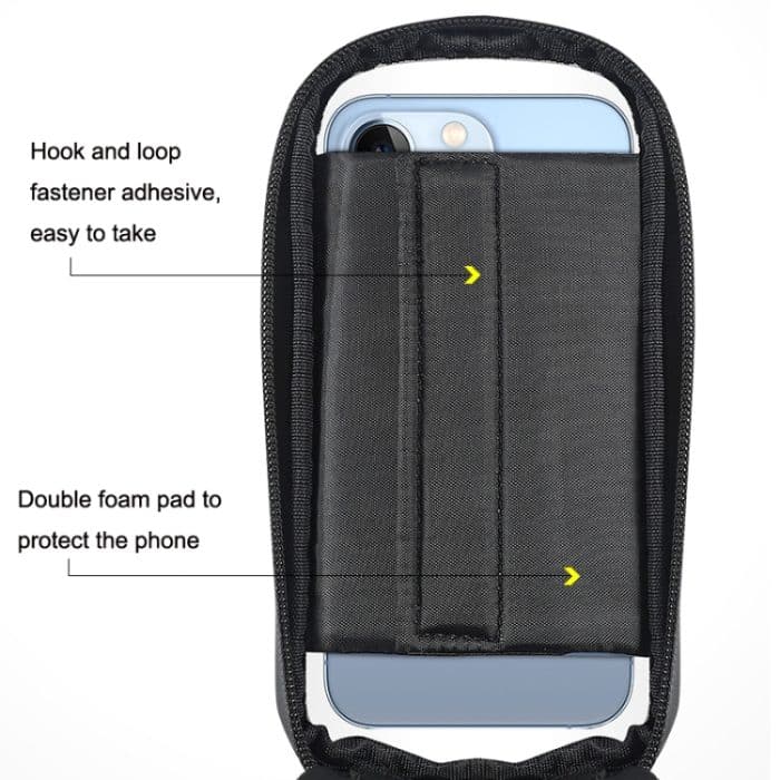 WEST BIKING Fahrrad-Hartschalen-Frontträgertasche, Handy-Touchscreen-Satteltasche – Bild 4