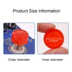 10 Stück JT1808 E-Gitarren-Tuner-Pedalkappe, Yellow, Red, Purple, Green, Orange, Deep Blue, Light Blue, Black – Bild 3