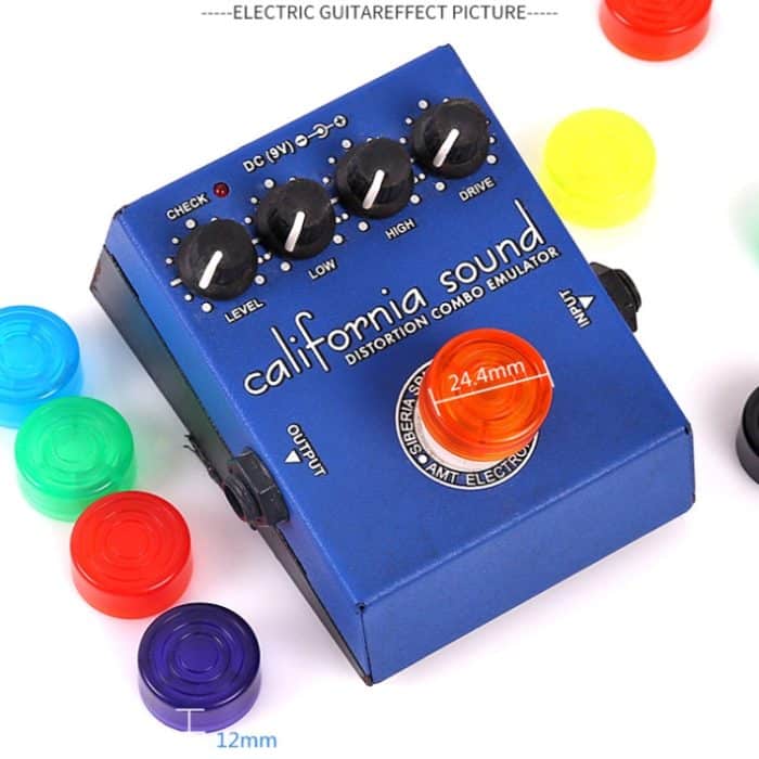 10 Stück JT1808 E-Gitarren-Tuner-Pedalkappe, Yellow, Red, Purple, Green, Orange, Deep Blue, Light Blue, Black – Bild 5