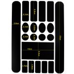 6 Stück FMFXTR Fahrradschutz-Kettenaufkleber, Vorderradgabel-Schutzfolie, Carbon Fiber, Matt Color, Transparent – Bild 3