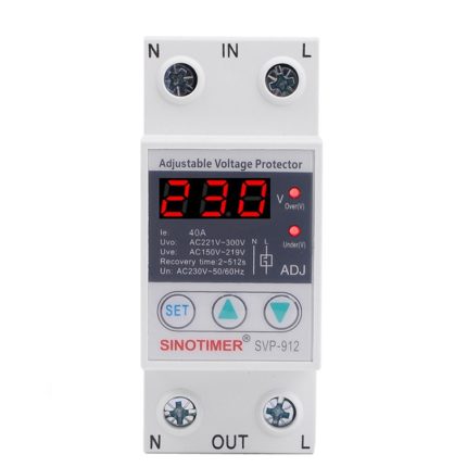 SINOTIMER SVP-912 Einstellbarer, selbstrückstellender intelligenter Unterspannungsschutz, Strom:, 40A, 63A, 80A