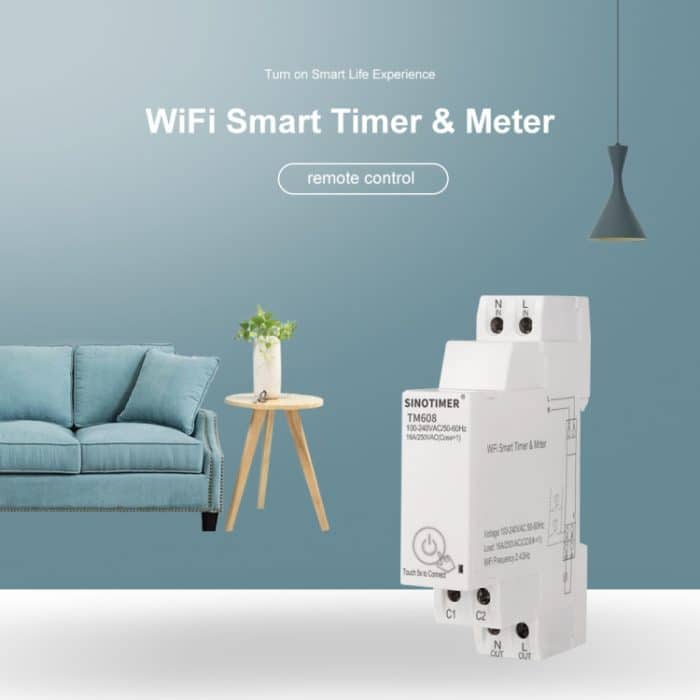 SINOTIMER TM608 Smart WiFi Einphasis Power Mobile App Home Rail Messgerät 16A 100-240V – Bild 6