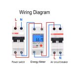 SINOTIMER DDS6619-012 Hintergrundbeleuchtung Display Haushalt Einphasen-Schienenenergiezähler 5-80A, DDS6619-012 – Bild 7
