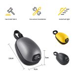 WEST BIKING Fahrrad Mini Hardshell Hecktasche Satteltasche, Yellow, Black, Grey – Bild 3