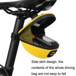WEST BIKING Fahrrad Mini Hardshell Hecktasche Satteltasche, Yellow, Black, Grey – Bild 4