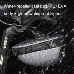 WEST BIKING Fahrrad Mini Hardshell Hecktasche Satteltasche, Yellow, Black, Grey – Bild 6