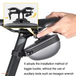 WEST BIKING Fahrrad Mini Hardshell Hecktasche Satteltasche, Yellow, Black, Grey – Bild 7