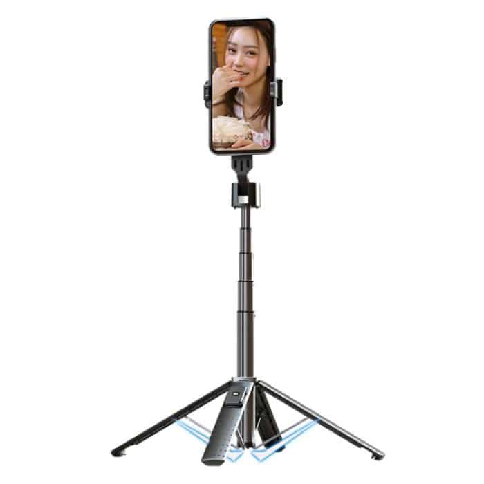 Handy-Live-Übertragungshalterung, Bluetooth, Teleskop-Selfie-Stativ, hoch:, 102CM (Aluminum Alloy), 104CM (Aluminum Alloy + Single Fill Light), 104CM (Aluminum Alloy + Dual Fill Lights), 100CM (Stainless Steel), 102CM (Stainless Steel + Single Fill Lig... – Bild 1