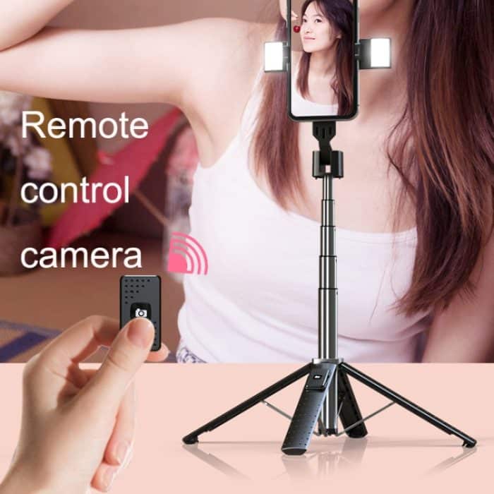 Handy-Live-Übertragungshalterung, Bluetooth, Teleskop-Selfie-Stativ, hoch:, 102CM (Aluminum Alloy), 104CM (Aluminum Alloy + Single Fill Light), 104CM (Aluminum Alloy + Dual Fill Lights), 100CM (Stainless Steel), 102CM (Stainless Steel + Single Fill Lig... – Bild 7