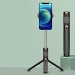 Integrierte Verstärkung Keel Live Desktop Bluetooth Mobile Selfie Stick, Black, Youth Green, China Red, Lemon Yellow