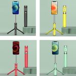 Integrierte Verstärkung Keel Live Desktop Bluetooth Mobile Selfie Stick, Black, Youth Green, China Red, Lemon Yellow – Bild 2