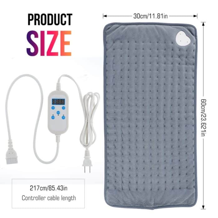 Intelligente, maschinenwaschbare Temperaturregelung, Ferninfrarot-Heizung, Physiotherapie-Heizkissen, Stecker. Spezifikationen:, EU Plug, US Plug – Bild 3