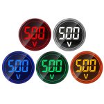 2 Stück Gleichspannungssignalanzeige 22 mm rund 6–100 V Universal-Voltmeter, 6-100V Red, 6-100V White, 6-100V Blue, 6-100V Green, 6-100V Yllow – Bild 4