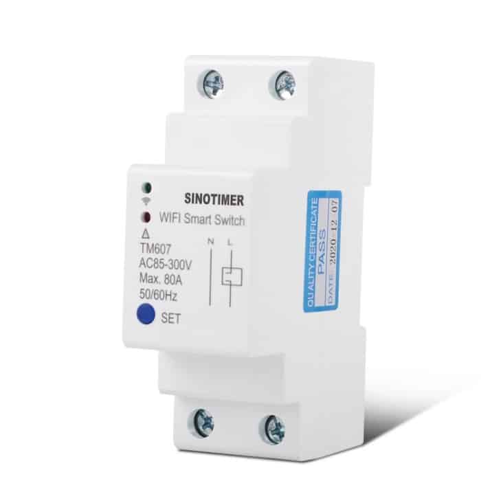 Sinotimer TM607 Intelligent WiFi Timer Mobile App Home Rail Fernbedienungsschalter 80A 85-300V – Bild 4
