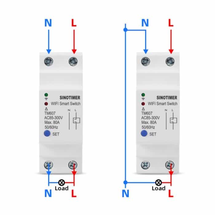Sinotimer TM607 Intelligent WiFi Timer Mobile App Home Rail Fernbedienungsschalter 80A 85-300V – Bild 6