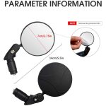 2 PCs Fahrradkonvex Rückspiegel großer Ansicht 360 -Grad -Drehspiegel – Bild 3