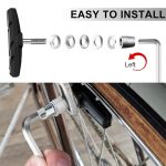 2 Paar Silent V-Brake Fahrradbremsschuhe, Black, Blue – Bild 5