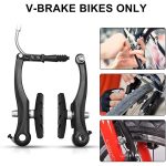 2 Paar Silent V-Brake Fahrradbremsschuhe, Black, Blue – Bild 6