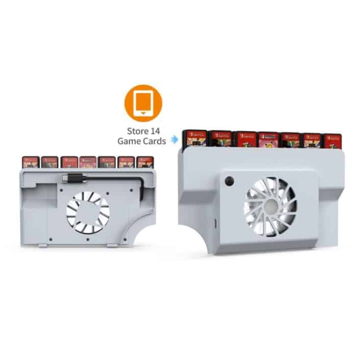 DOBE -Konsolen -Basis -Kühllüfter mit Speicherkartensteckplatz für Switch OLED – Bild 5