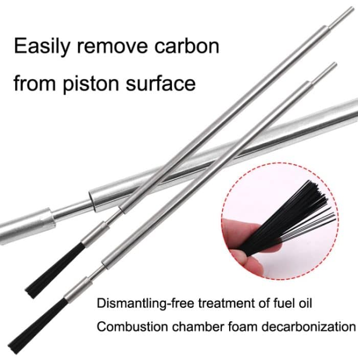2 Stück Kohlenstoff-Reinigungsbürste für Automotorzylinder, Carbon Brush, Brush Head – Bild 4